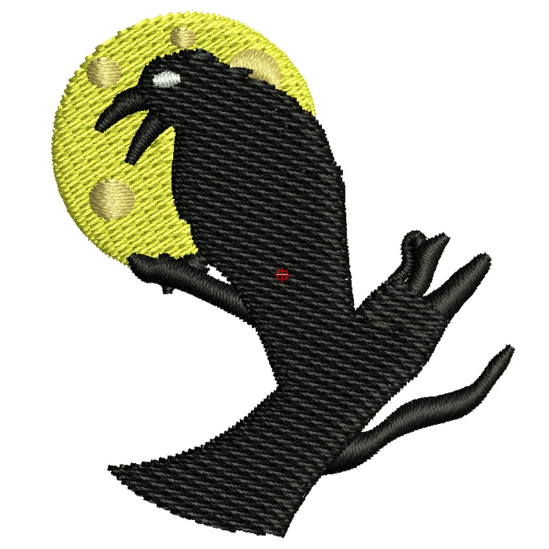 Sitting Raven Short Beanie Default Title One Size