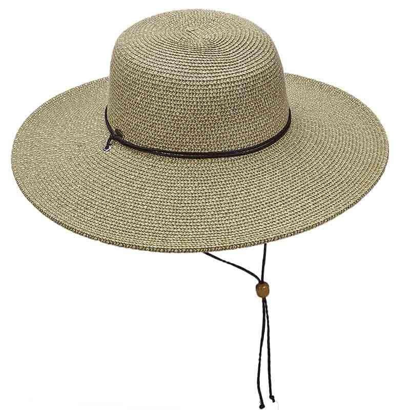 Tweed Summer Floppy Hat with Chin Strap, Olive – Scala Hats Olive