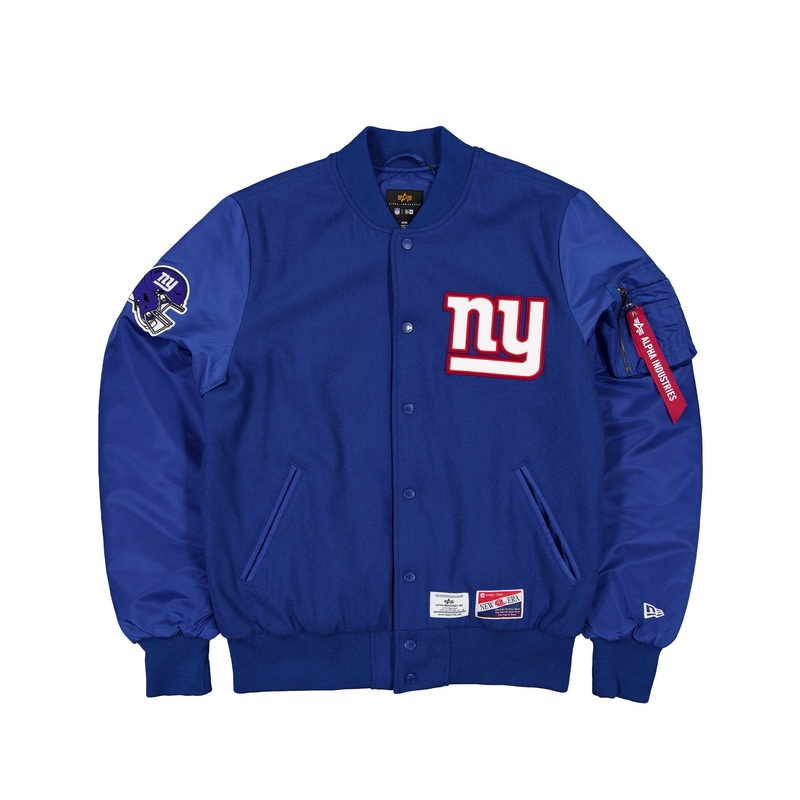 Alpha Industries x New York Giants MA-1 Wool Varsity Jacket S