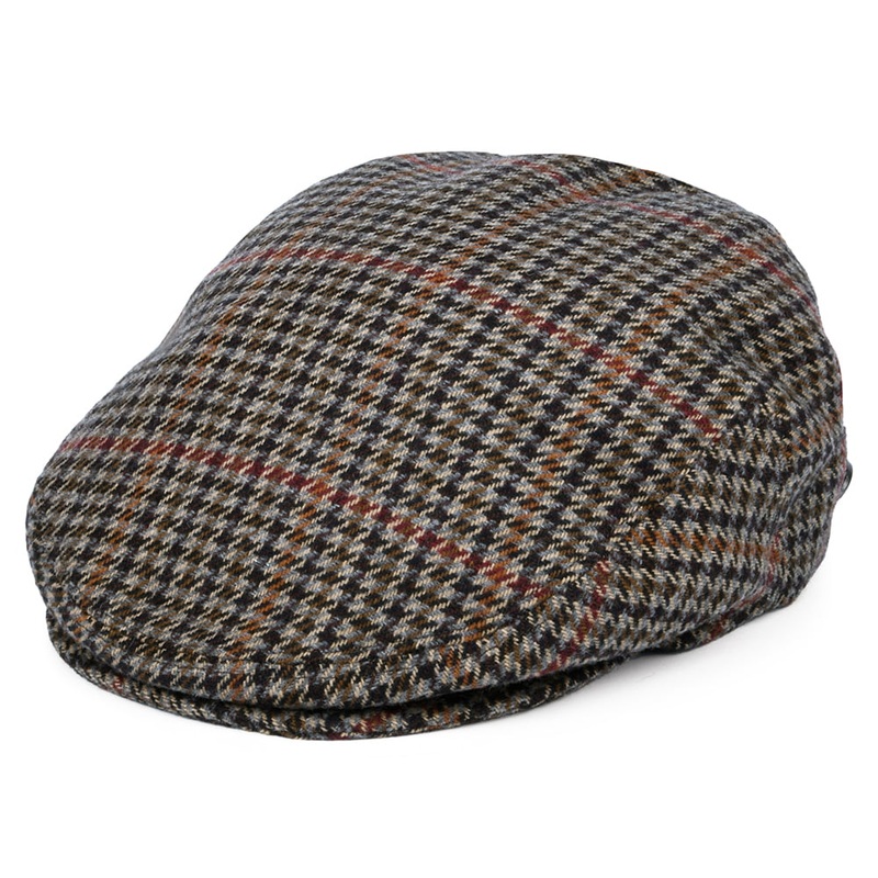 Bailey Hats Lord Tweed Flat Cap – Black S