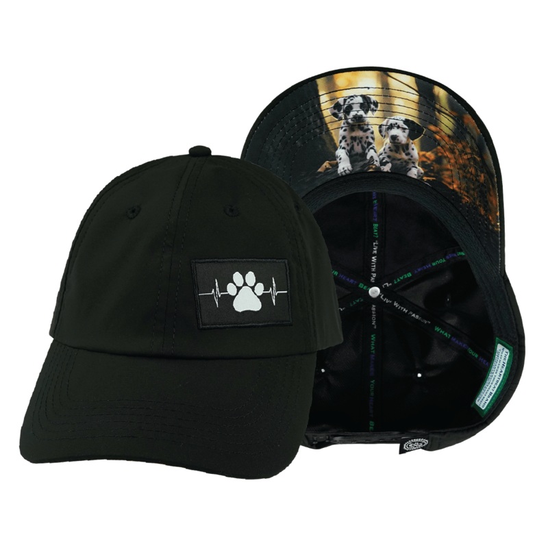 Dog Hat – Dad Hat – Black – Laser Mesh