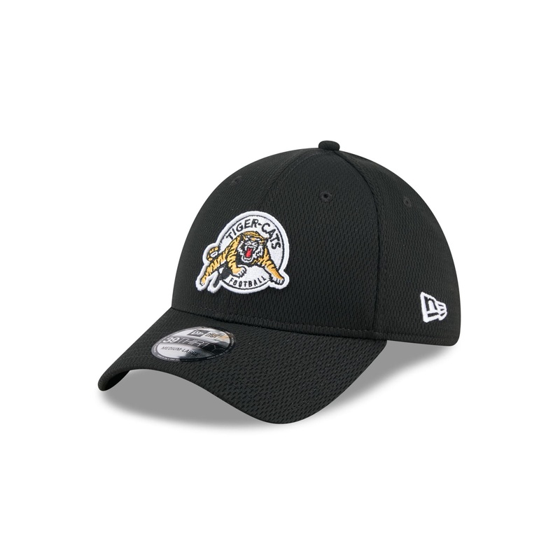 Hamilton Tiger-Cats Rear Wordmark 39THIRTY Stretch Fit Hat S/M