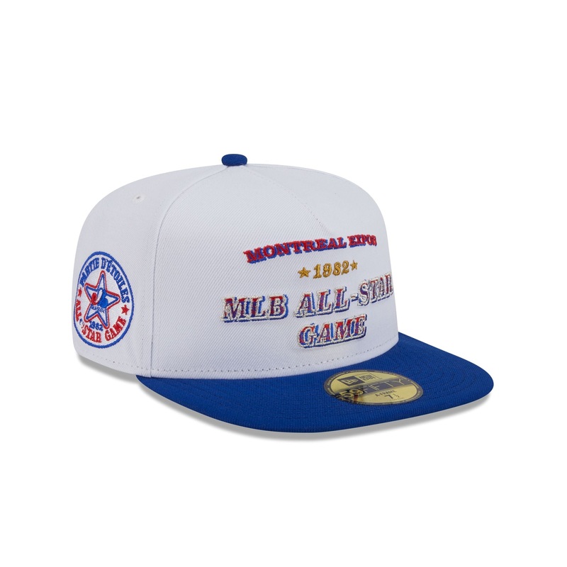 Montreal Expos Summer Derby White 59FIFTY A-Frame Fitted Hat 7