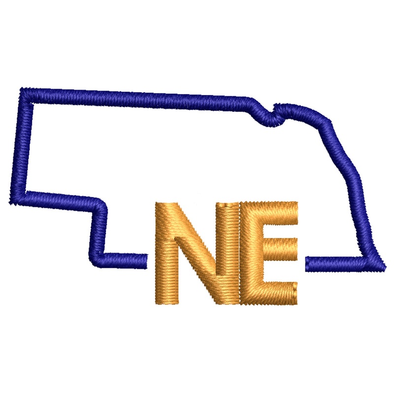 Nebraska Map Outline Nebraska Map Outline One Size