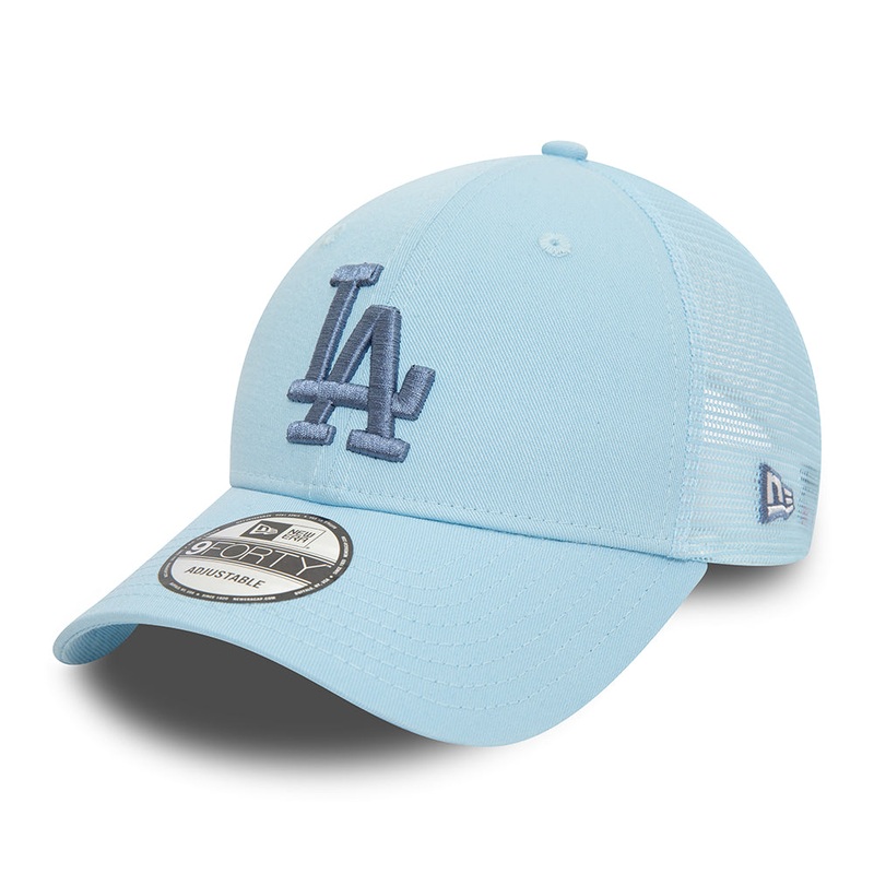 New Era 9FORTY L.A. Dodgers Trucker Cap – MLB Home Field – Ice Blue-Blue Adjustable