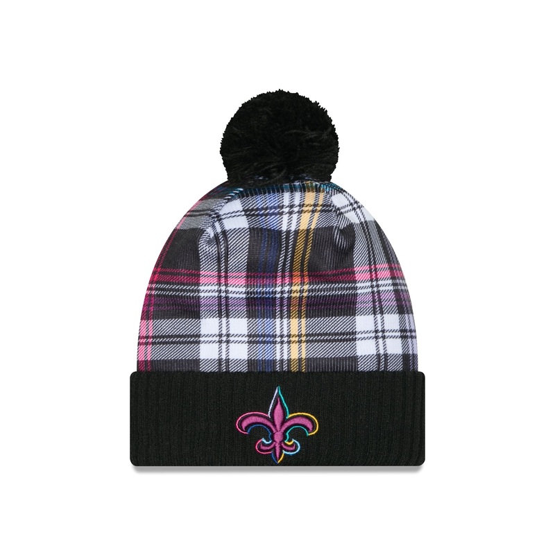 New Orleans Saints 2024 Crucial Catch Sport Pom Knit Hat One Size