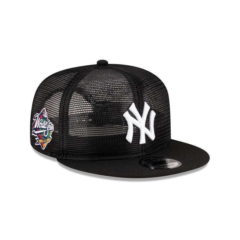 New York Yankees Black Mesh 9FIFTY Snapback Hat S/M