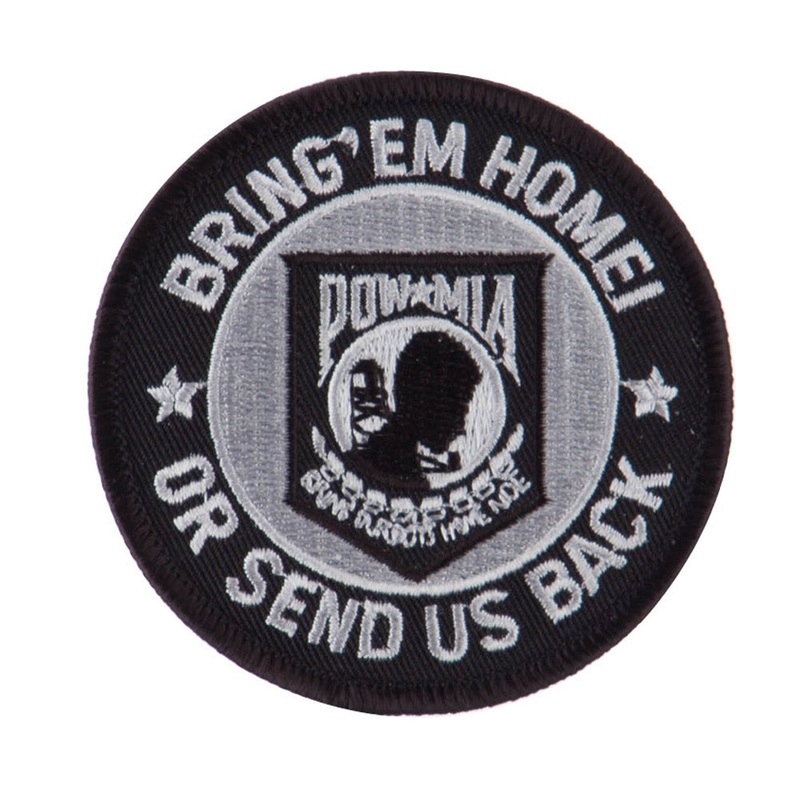 Pow Mia Embroidered Military Patch Pow Mia 4 One Size