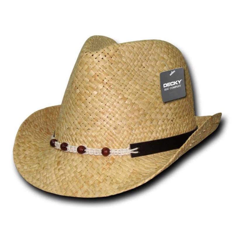 Raffia Straw Woven Fedora Hat – 537 Natural S/M