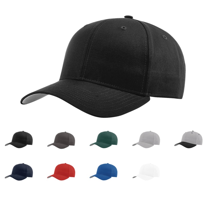 Richardson 212 Pro Twill Snapback Hat Black S/M