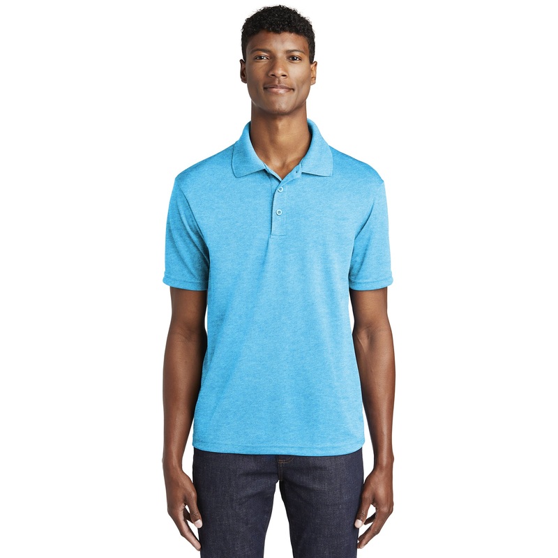 Sport-Tek ST640 PosiCharge RacerMesh Polo – Pond Blue Heather Pond Blue Heather XS