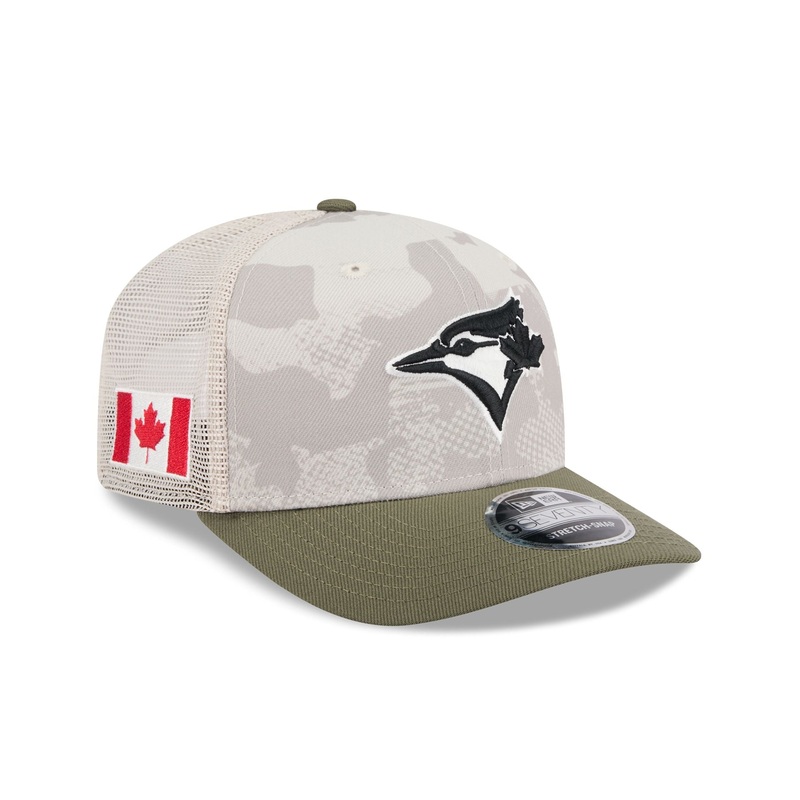 Toronto Blue Jays Armed Forces Day 2025 9SEVENTY Trucker Hat One Size