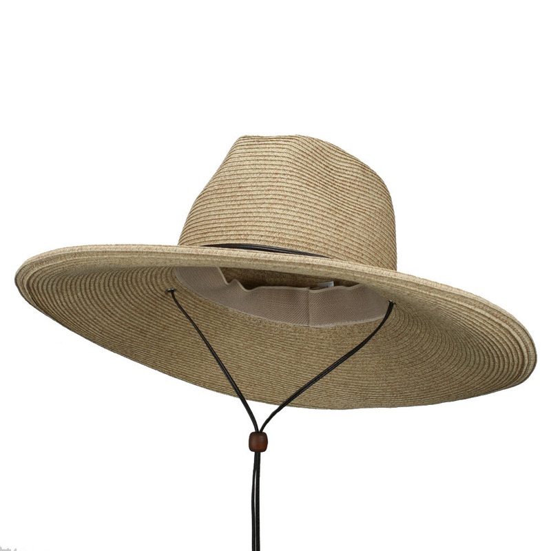 UPF 50+ Crushed Crown Braid Hat Wheat One Size