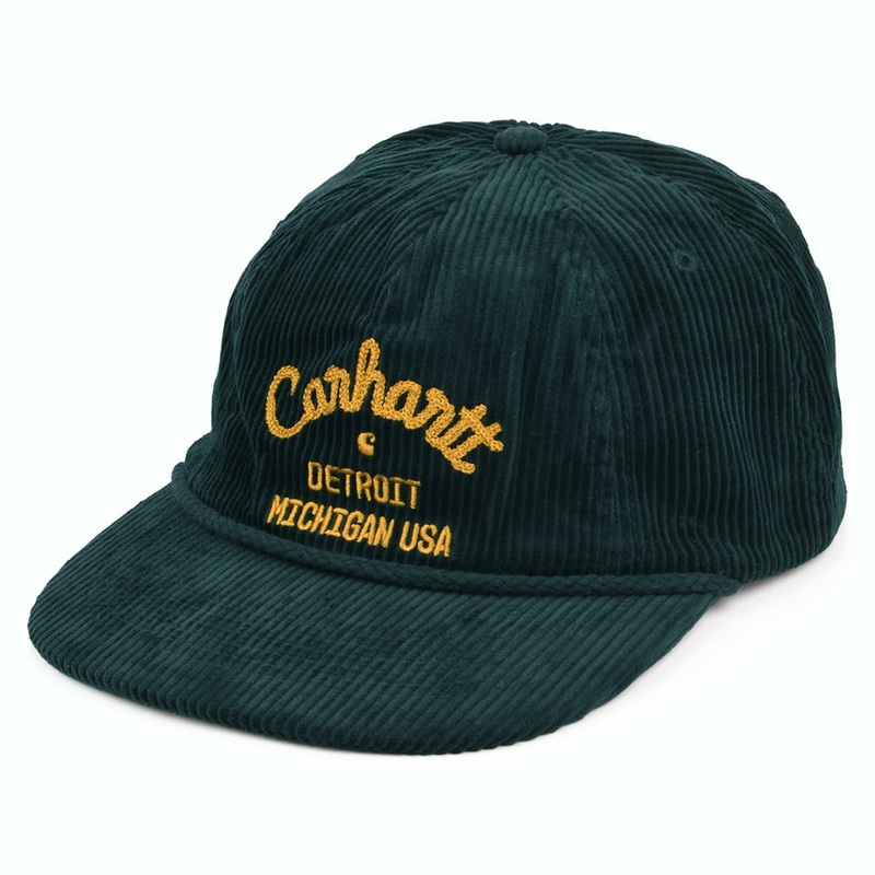Carhartt WIP Hats Dennis Corduroy Baseball Cap – Forest Adjustable