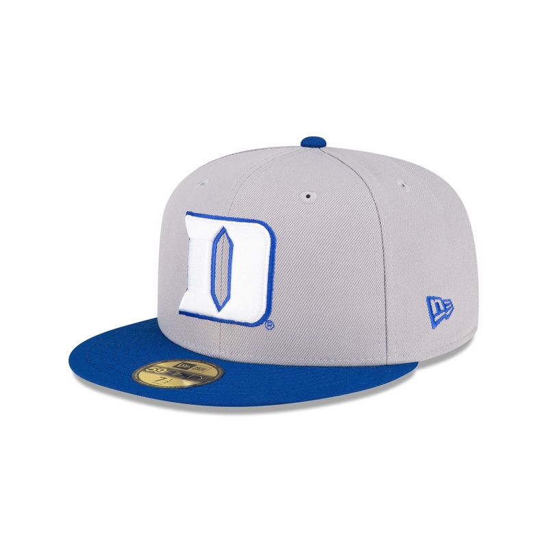 Duke Blue Devils Gray 59FIFTY Fitted Hat 7