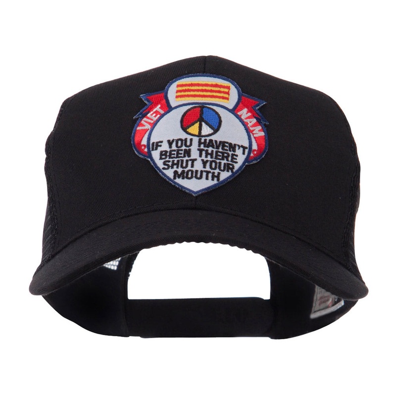 ETC Embroidered Military Patched Mesh Cap If you One Size