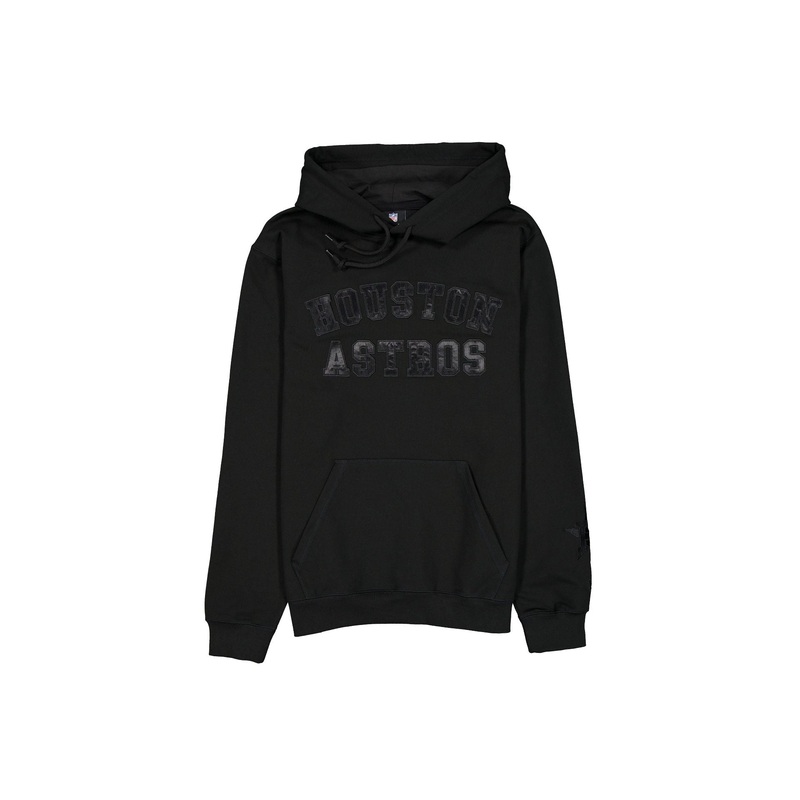 Houston Astros Black on Black Logo Select Hoodie S
