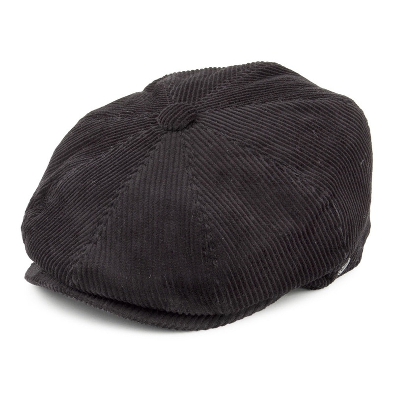 Jaxon & James Corduroy Newsboy Cap – Black S