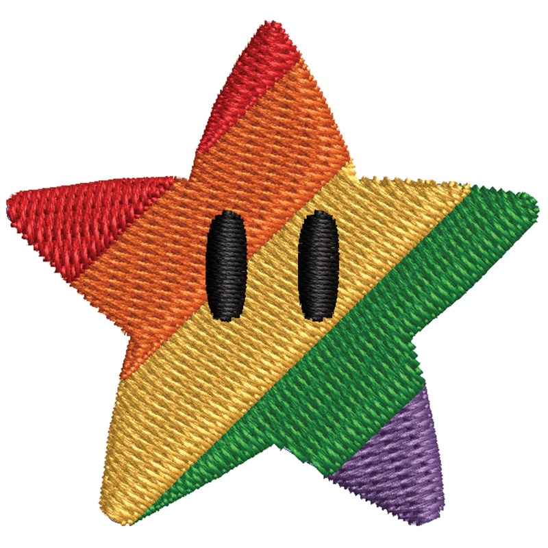 Mario Rainbow Star Character Mario Rainbow Star One Size