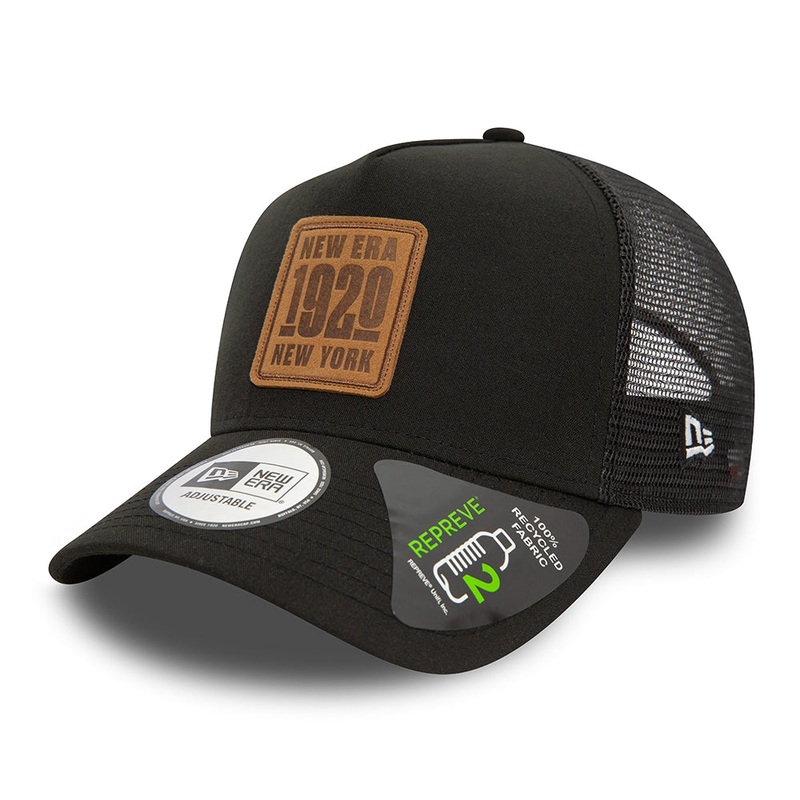 New Era NE Repreve A-Frame Trucker Cap – Black Adjustable