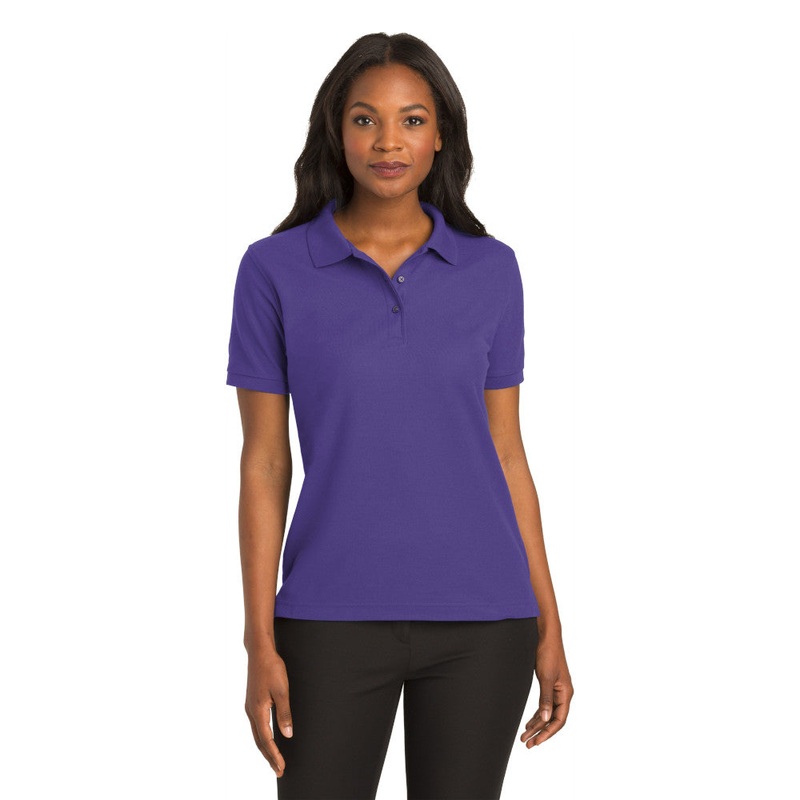 Port Authority L500 Ladies Silk Touch Polo – Purple Purple XS