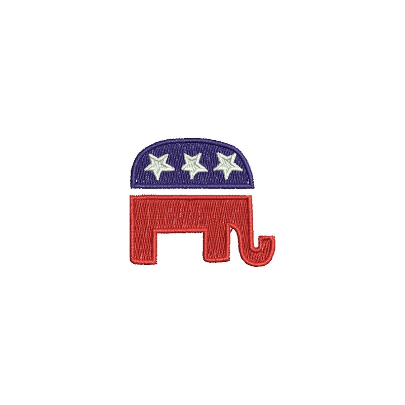 Republican Elephant USA Symbol Default Title One Size