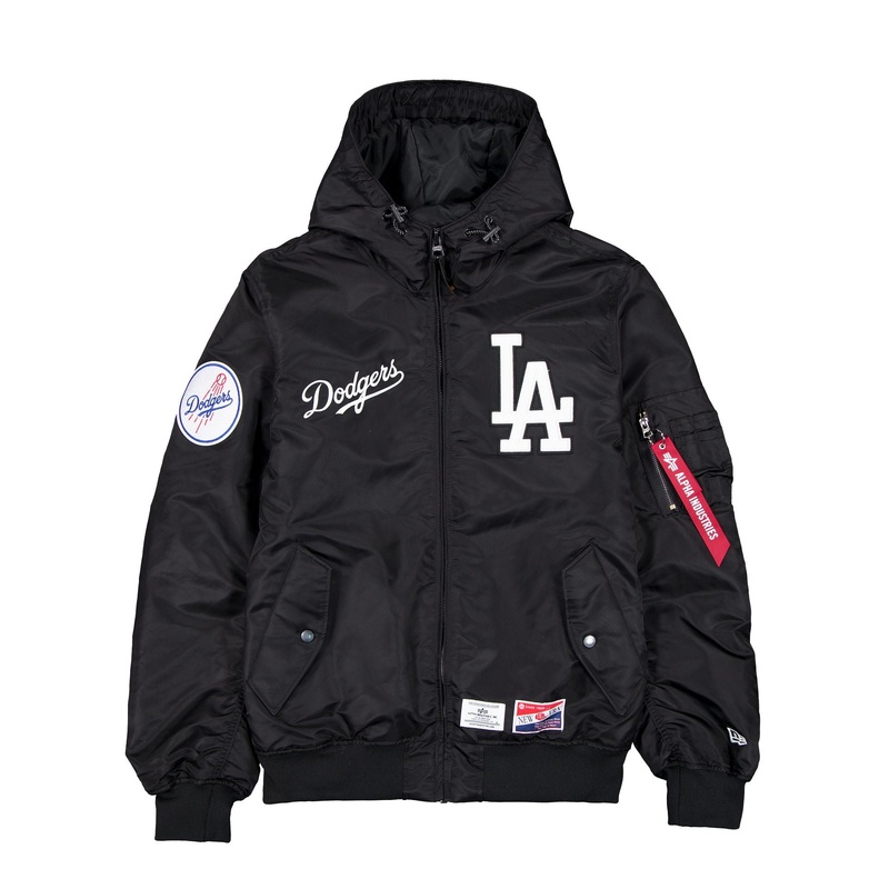Alpha Industries x Los Angeles Dodgers L-2B Hooded Bomber Jacket S
