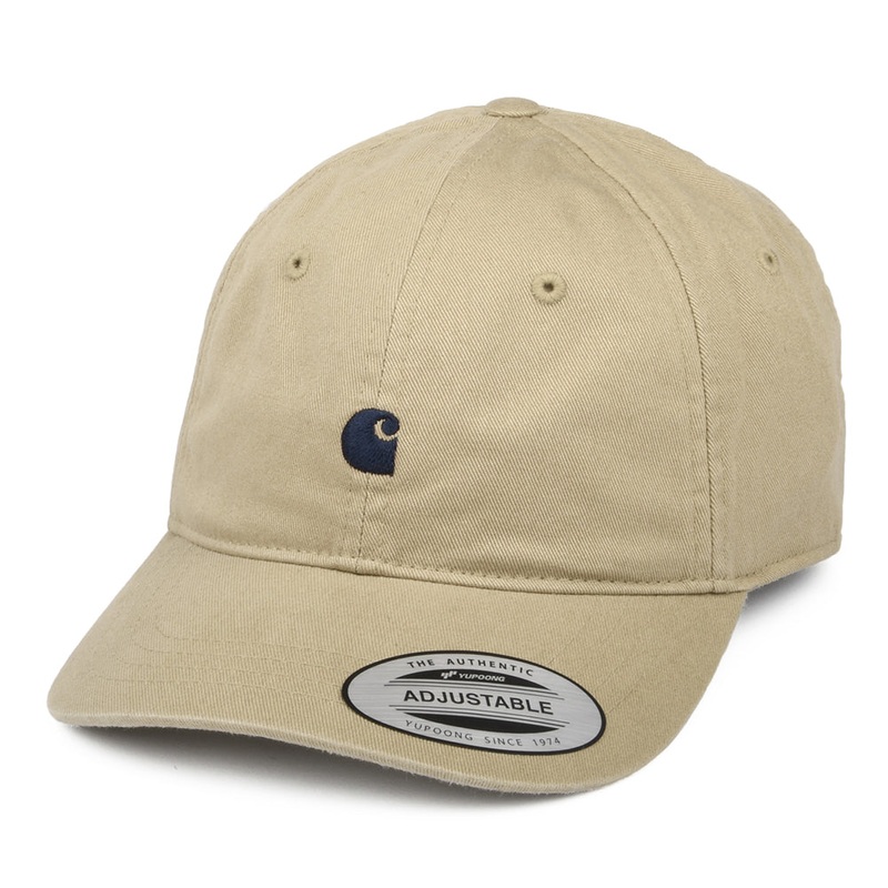 Carhartt WIP Hats Madison Logo Baseball Cap – Tan-Dark Navy Adjustable
