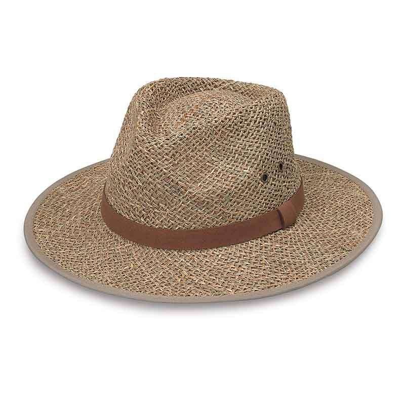 Charlston Wide Brim Golf Hat – Wallaroo Hats Natural Medium/Large (57-59 cm)