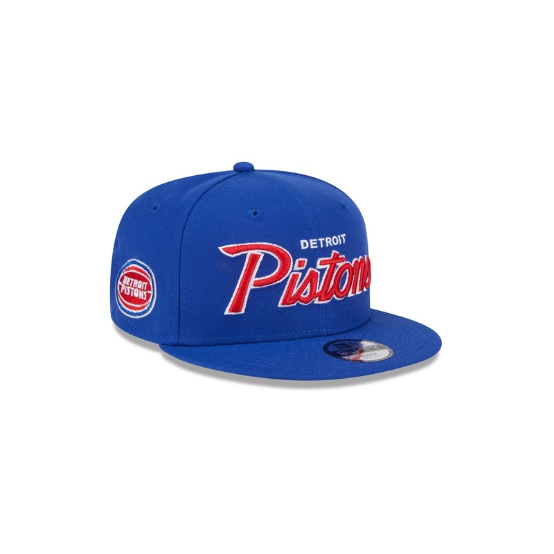 Detroit Pistons Script Kids 9FIFTY Snapback Hat One Size