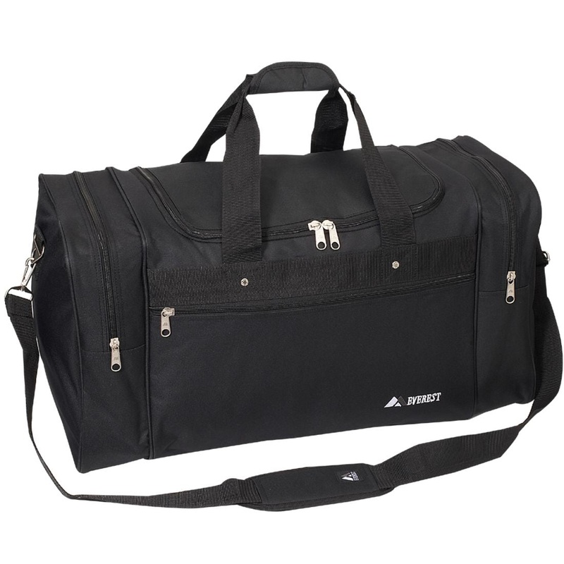 Everest Large Two-Tone Sports Duffel Bag 219L Black