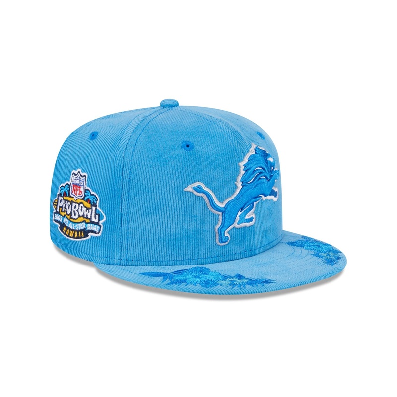 Just Caps Floral Corduroy Detroit Lions 59FIFTY Fitted Hat 7