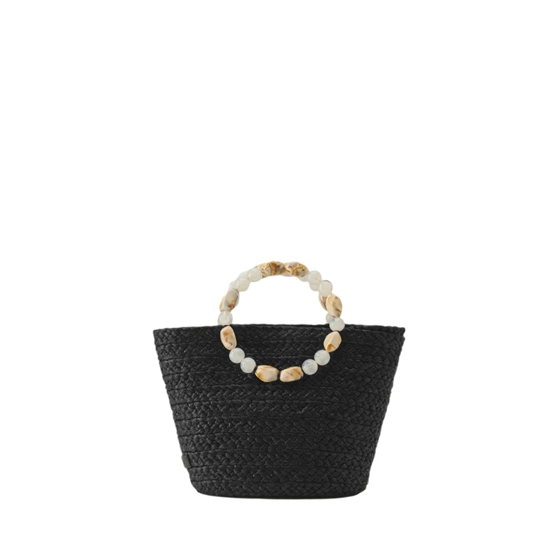 Nacre Basket Charcoal/Natural MISC