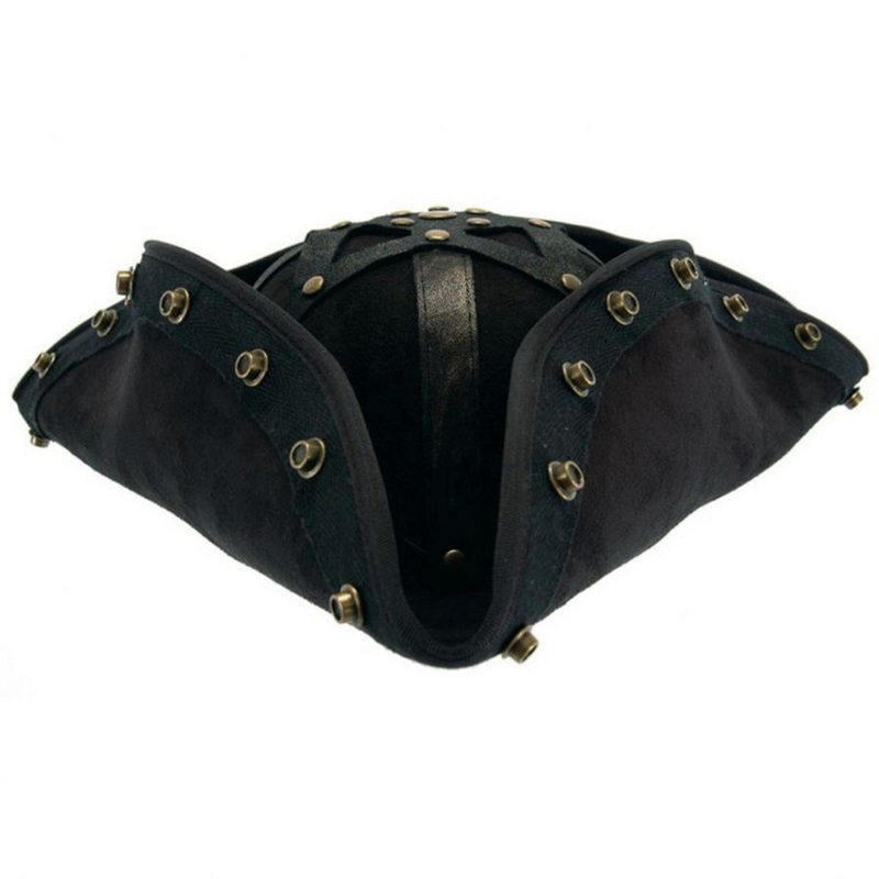 Pirates of the Caribbean Blackbeard Tricorn Hat BLACK ONE SIZE FITS MOST