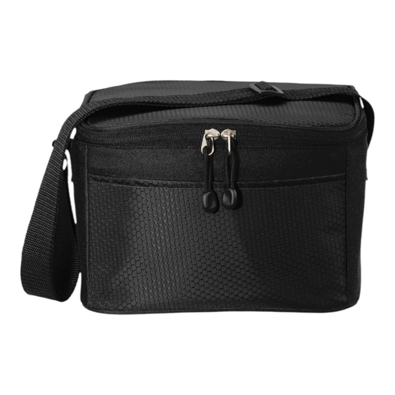 Port Authority BG512 6-Can Cube Cooler Black/ Black