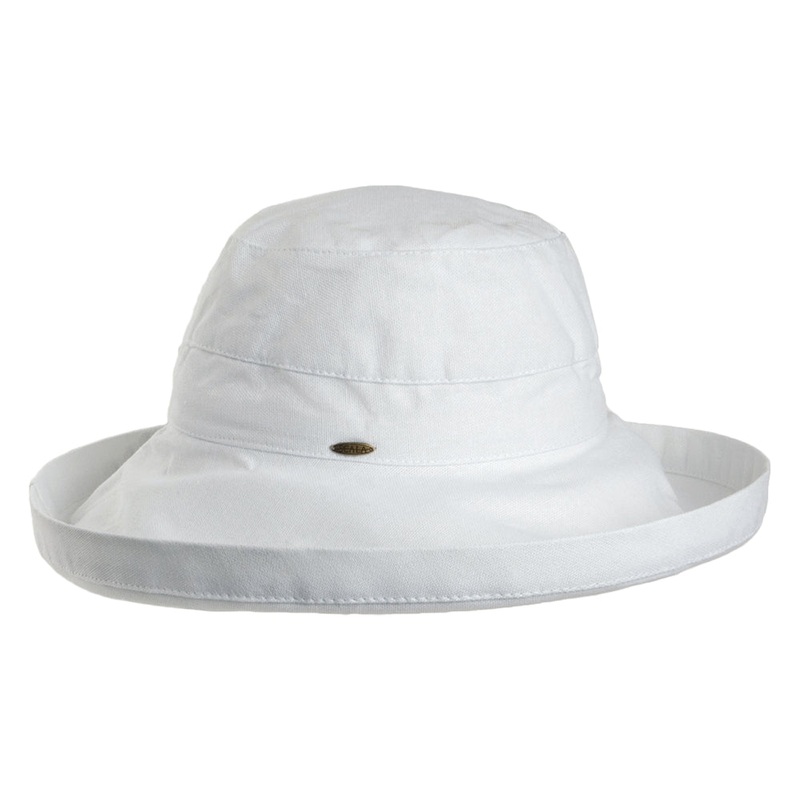 Scala Hats Lanikai Packable Sun Hat – White 1-Size