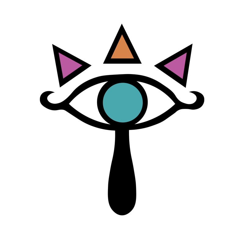 Sheikak Seeking Eye Heat Transfer Sticker Blue Black One Size