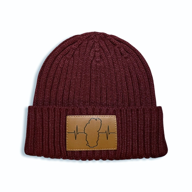 Tahoe Beanie – Ribbed Cuff – Maroon