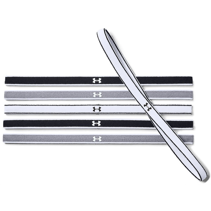UA Mini Headbands (6pk) Black/Steel/White MISC