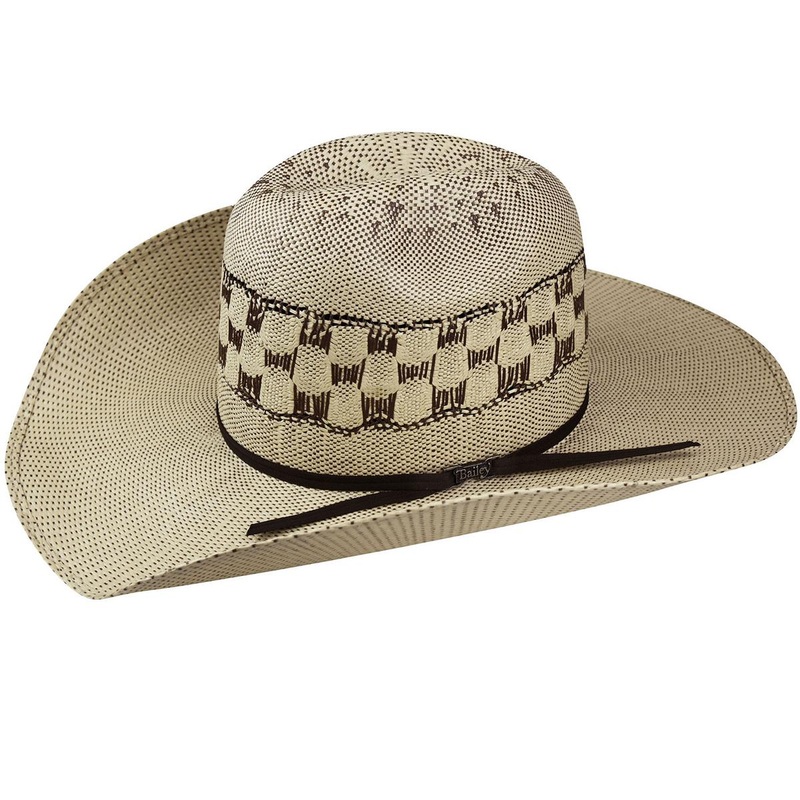 Vaughn Bangora Straw Western Hat TAN/BROWN 6 7/8