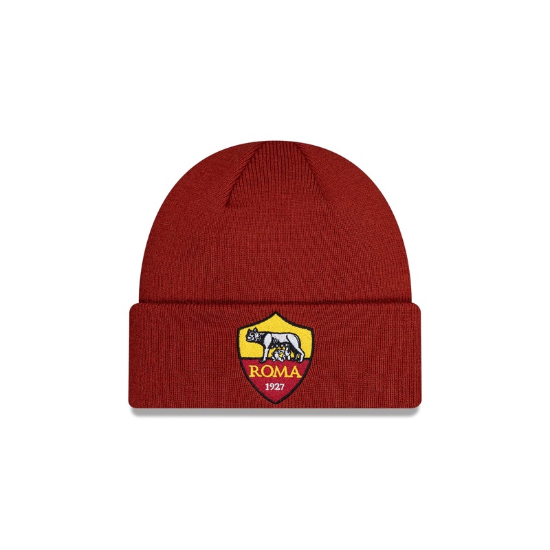 AS Roma Red Cuff Knit Hat One Size