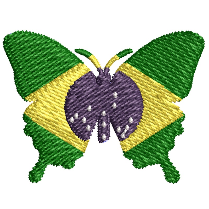 Brazil Butterfly Logo Brazil Butterfly Logo One Size