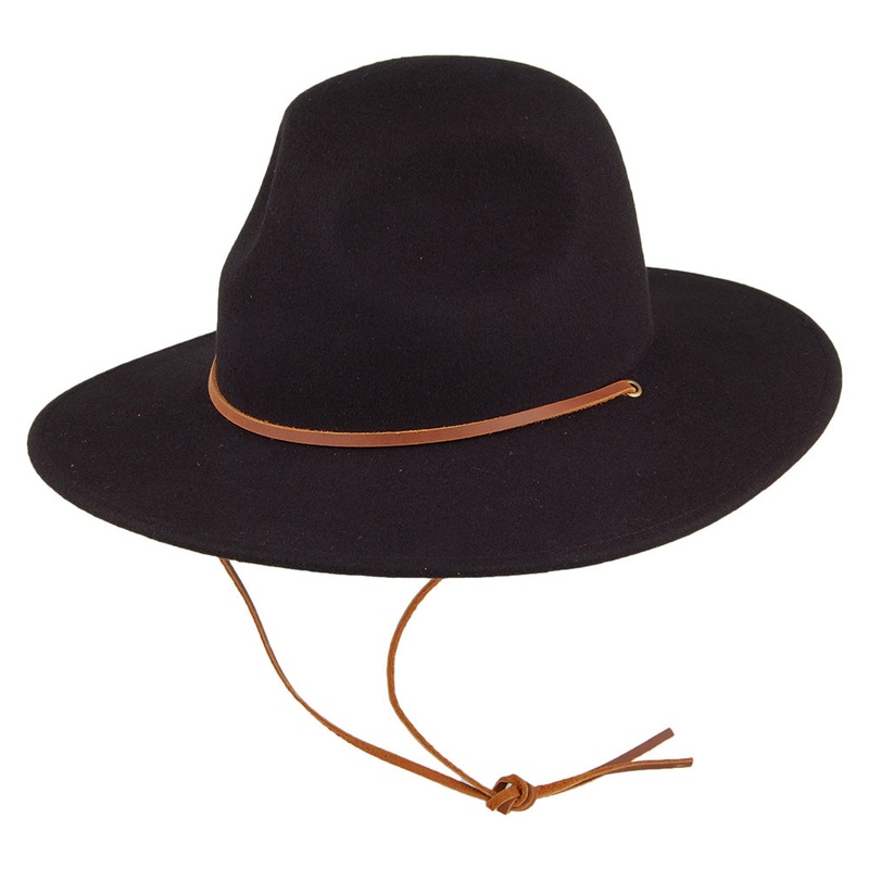 Brixton Hats Tiller III Outback Hat – Black Small-56cm