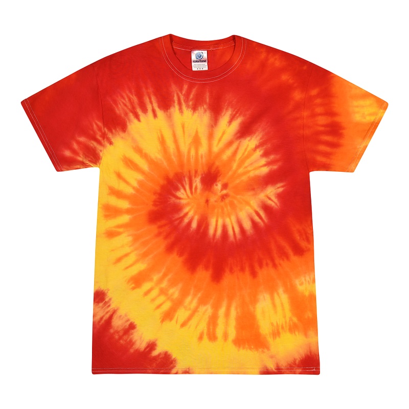 Colortone 1000 Multi-Color Tie-Dyed T-Shirt – Blaze Blaze S