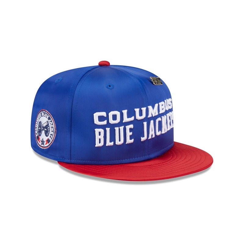 Columbus Blue Jackets Spring Satin 59FIFTY Fitted Hat 7