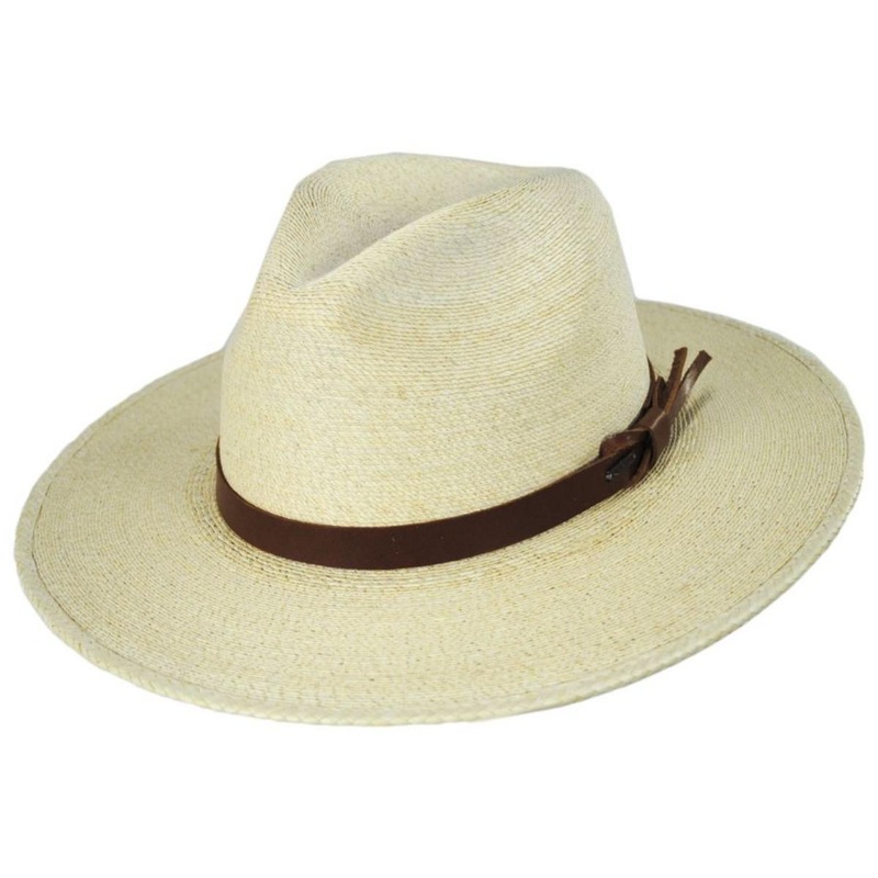 Field Proper Palm Straw Fedora Hat NATURAL XS