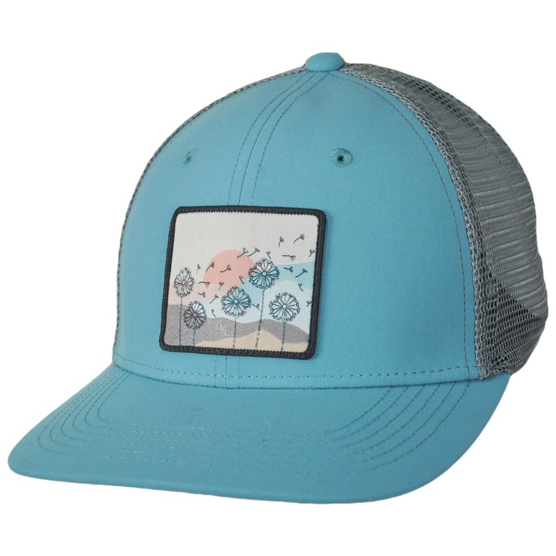 Fly Free Trucker Snapback Baseball Cap TEAL ADJUSTABLE