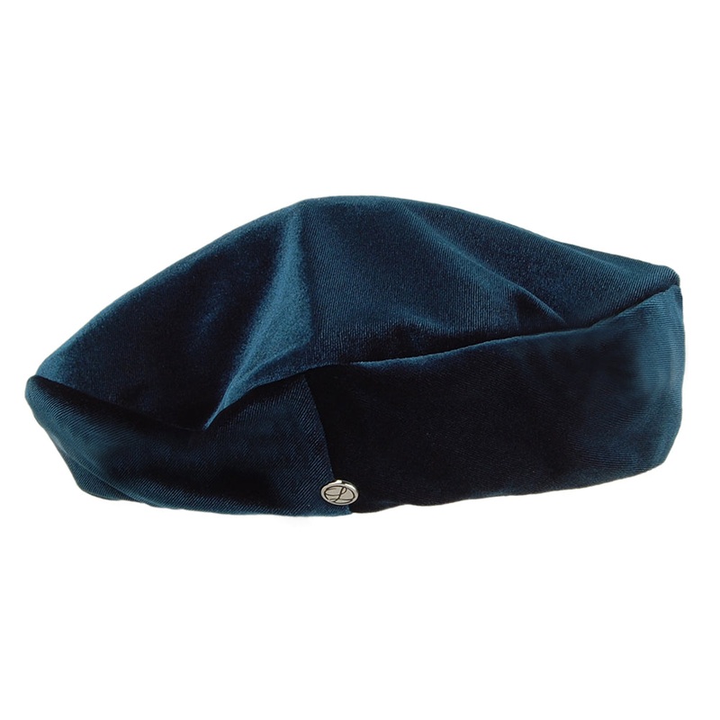 Hritage par Laulhre Hats Velour Beret – Emerald 1-Size