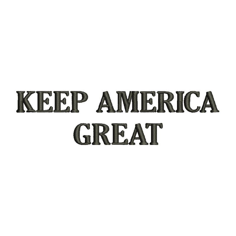 Keep America Great Two Line Letters Default Title One Size