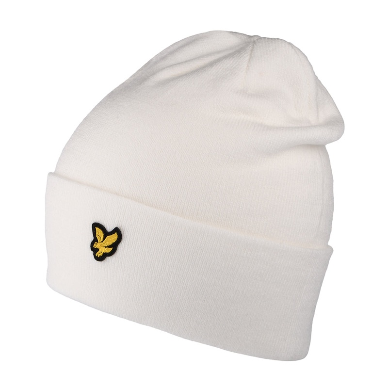 Lyle & Scott Hats Basic Beanie Hat – Winter White 1-Size